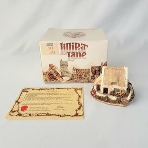 Lilliput Lane "Tanners Cottage" 1987 Vintage Mini Cottage House w/ Box & Deed